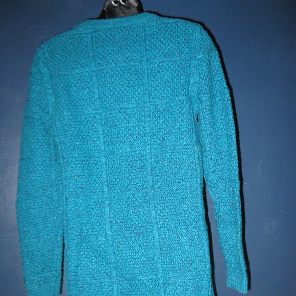 Lands' End Women's Cable pullover Cardigan, NWOT - Picture 2 of 4